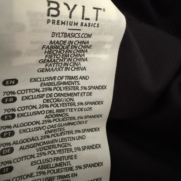 BYLT black capped sleeved child’s T shirt size XS 4/5 - Picture 6 of 6